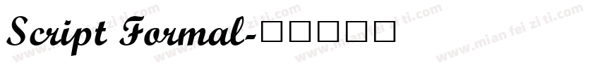 Script Formal字体转换